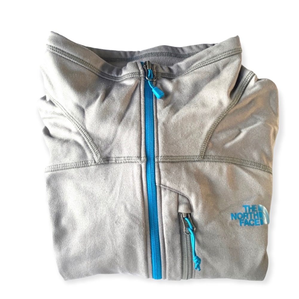 Men's North Face grey zip up jacket XL - Picture 3 of 5